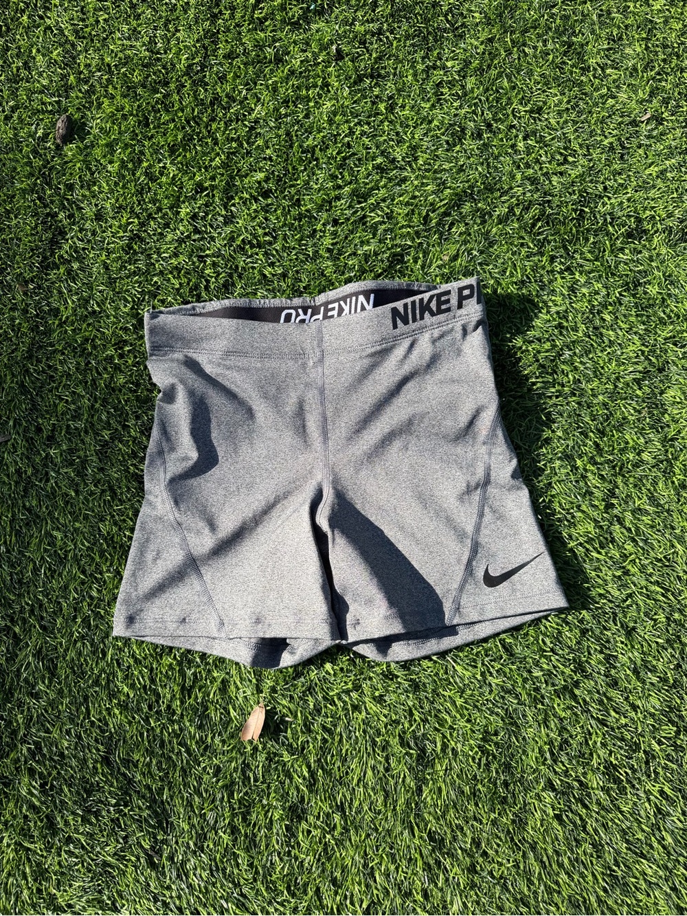 Nike Pro Heather Gray Dri-FIT Training Shorts